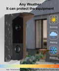 Glare Sun Shade Doorbell Rain Cover For All Weather Outdoor Protection No Nonsense Weatherproof PC Plastic Shield keeps doorbell safe from rain and snow