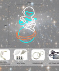 Spacecraft Neon Sign LED Wall Light For Bedroom And Kids Room Decor, Flying Saucer Alien Cloud Night Light with accessories