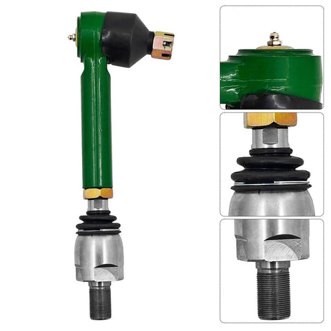Beefy Tie Rod Kit Fits Tractor Models 6115D 6420 6320 6120 6220 6415 6215 6520 6603 And More For Rock Solid Steering, Easy Install, Durable Alloy Build, Real Value For Everyday Field Work. Green alloy tractor tie rod with ball joint and threaded end