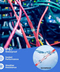 350 Piece Solder Seal Wire Connectors Kit All In One With Marine Grade Heat Shrink Waterproof Butt Splice Terminals in use