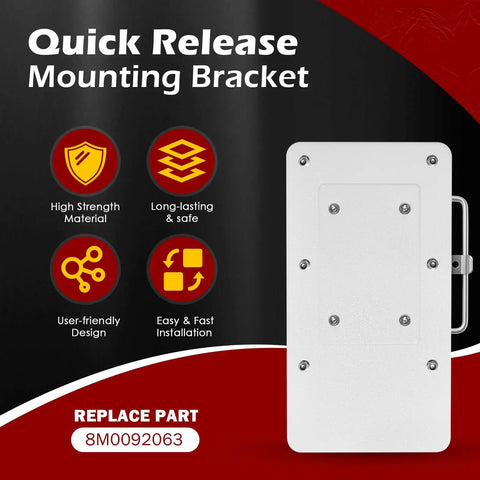Quick Release Mounting Bracket Kit For Xi Series Trolling Motors Xi3 Xi5 Replacement Part 8M0092063 displayed with features