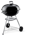 Premium 22 Inch Charcoal Grill Portable Outdoor BBQ Grill With Durable Plated Steel Grates Porcelain Enamel Bowl And Precision Airflow Control For Bold Flavor On The Go Tailgate Ready featuring sturdy wheels and handles.