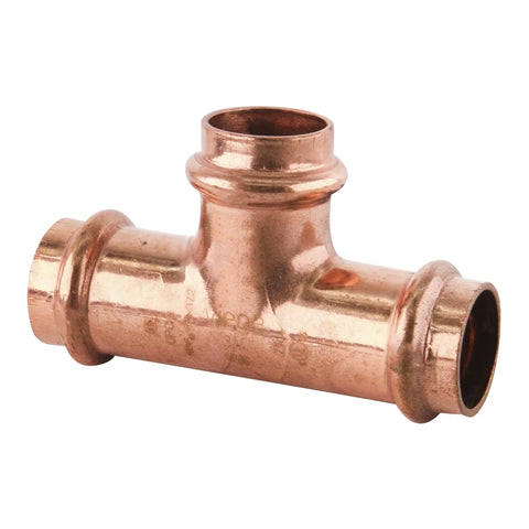 ProPress Zero Lead Copper Tee Three Quarter Inch P X P X P Ten Pack For Fast Wet Connections And Watertight Seals No Fuss Easy Install
