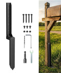 Heavy Duty Fence Post Repair Kit 32 Inch Steel Ground Spike For 4x4 And 6x6 Wood Posts Rustproof Anchor Stakes DIY Fix