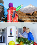 Magnetic Bluetooth Speaker With Solar Charging, 30 Hour Playtime, on backpack and refrigerator, outdoor and indoor use