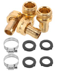 Top Tier Garden Hose Repair Kit With Brass Male Female Fittings And Stainless Steel Clamps For Outdoor Watering Tasks That Are Leak-Proof And Built To Handle High Pressure Without Any Hassle Or Damage To Your Hoses. brass hose repair fittings and clamps set