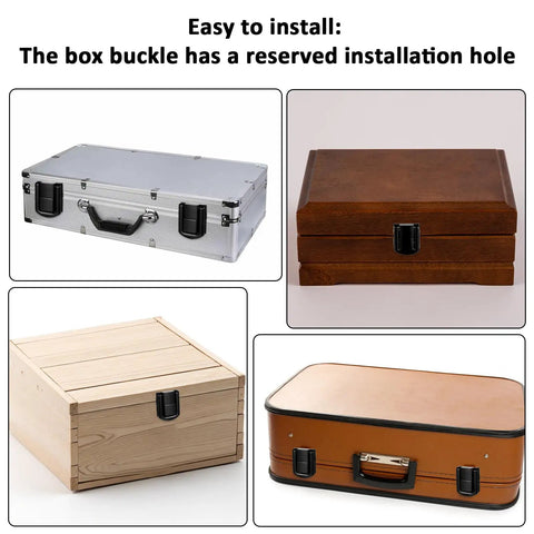 4 Pack Zinc Alloy Toggle Hasp Lock For Jewelry Boxes And Small Wooden Cases Dope Durable Latch With Screws on various boxes