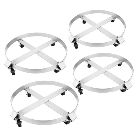 Drop Dead Sturdy 55 Gallon Drum Dolly Set Heavy Duty Wheel Dollies For Barrels And Trash Cans Rolls Like A Dream No Sweat Shop Workhorse Badass Garage Gear