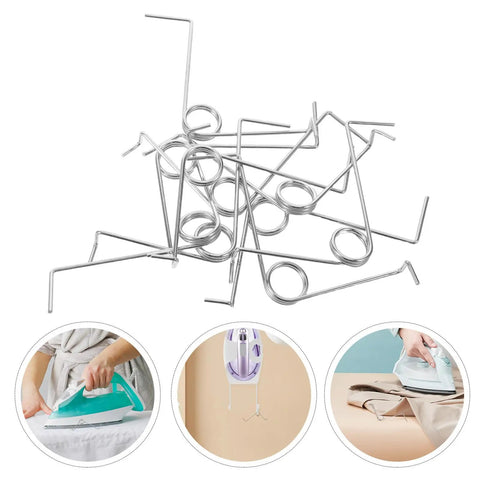 Get Your Steam Iron Running Smooth With This 10pcs Torsion Spring Repair Kit Featuring Metal Universal Compatibility Plus Smooth Burr Free Edges And 14 5mm Coil Diameter For Quick Adjustable Settings, 10pcs stainless steel steam iron repair springs