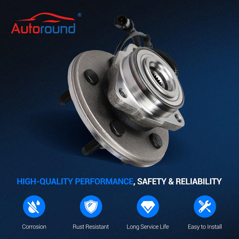 2 Pack Front Wheel Hub Bearing Assembly With ABS For 2002 2005 Ford Explorer 2003 2005 Lincoln Aviator 2002 2005 Mercury Mountaineer 5 Lug Wheel Hub Set