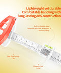 Hustle Free Picture Hanging Tool Combines Spirit Level Tape Measure And Magnetic Nail Starter for precise alignment and handling.