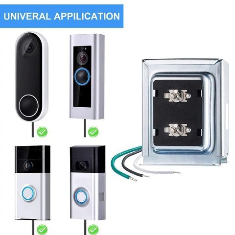 1 Pack 16V 30VA Doorbell Transformer For Ring Wired Video Doorbell UL Listed Safe Power Supply Kit with compatible devices