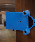 2 Piece Blue Lock Boring Jig Kit Hella Sturdy Metal Core With Heavy Duty Plastic Frame for precise door alignment.