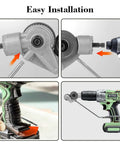 Upgraded Electric Drill Plate Cutter Attachment For Metal Nibble Cutting And Sheet Metal Work installation demonstration