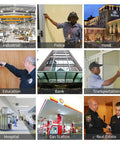 RFID Guard Patrol System With LCD Screen Tour Wand in various settings including industrial, hotel, and healthcare patrols.