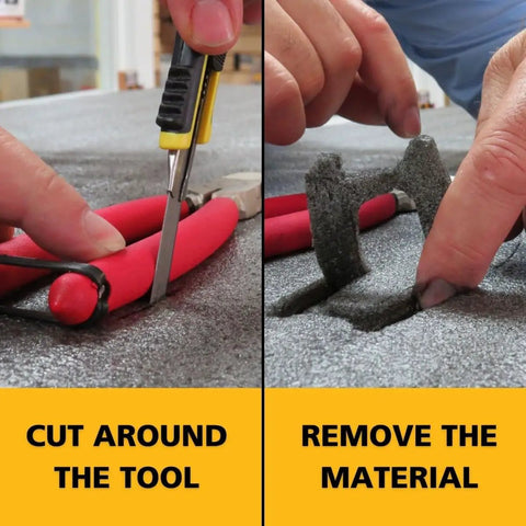 Kaizen Foam Sheet For Tool Organizers And Storage, Pro Grade Customizable Inserts To Create Snug Tool Fits And Prevent Scratches
