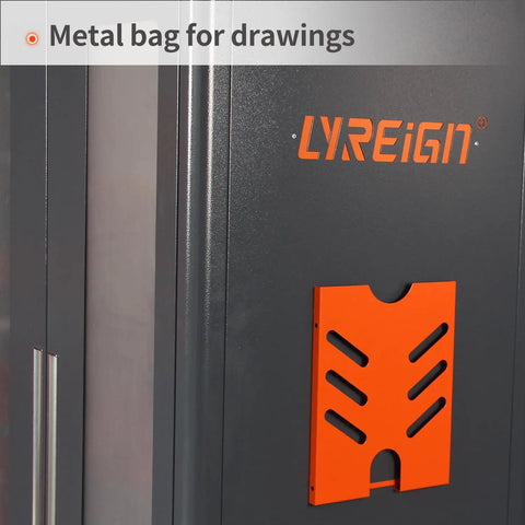 Heavy Duty CNC Tool Cabinet CAT40 Tool Holder Rack With ABS Buffering Liners Water Resistant Steel storage with metal drawing holder.
