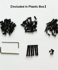 Top Shelf Red Dot Sight Screw Kit With M3 M3.5 And M4 Torx Anti Stripping Bolts Plus M4 Hex Picatinny Mounts in plastic box.