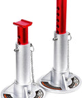 Pair of 3 Ton Aluminum Jack Stands With Adjustable Lift Range From 10-5/16 Inches To 15-1/3 Inches, 6 Locking Positions