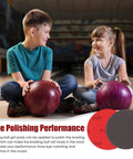 Kids with bowling balls next to Eight Pack Bowling Ball Sanding Pads Set With 8 Grits From 500 To 3000 for surface refinement and polishing.