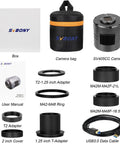 Cooled Telescope Camera With 11.7 MP USB 3.0 IMX294 Back Illuminated Sensor kit with accessories including adapters and cables.