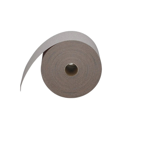 PSA Adhesive Sandpaper Roll 180 Grit For Woodworking And Automotive Finishing, Two And Three Quarter Inches Wide Continuous Roll, 45 Yard Length, Aluminum Oxide Pro Grade Sandpaper For Orbital Sander Or Right Angle Grinder
