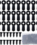 100-piece black picture frame backing clips with screws and turn-button fasteners