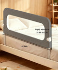 47-Inch Toddler Bed Rail For Crib To Big Kid Beds, Universal Fit, Reinforced Steel Frame, Easy Install Child Guardrail on Bed