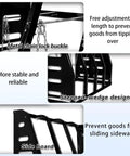 Heavy Duty Vertical Parts Storage Rack For Pipes And Lumber Hella Sturdy showing metal chain lock buckle and stepped-wedge design.