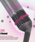 Outer Filter Cover For Airwrap Hair Styler With Filter Cleaning Brush HS01 HS05 Magnetic Filter Cage Replacement Parts shown on a device, highlighting protection and filtering features.