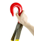 Heavy Duty Two Leg Bridle Web Sling With 4.92 Foot Length And 13227 Lb Capacity for Safe Lifting shown with red hook