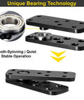 Heavy Duty Hidden Door Hinges Thickened Solid Steel Pivot Hinge With 360 Degree Rotation And 570 Lbs Load, close-up view