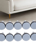 Toss Your Furniture Around Like Butter With These PTFE Adjustable Furniture Leveler Feet M6 Thread Antislip Glides Chair Sliders in gray.