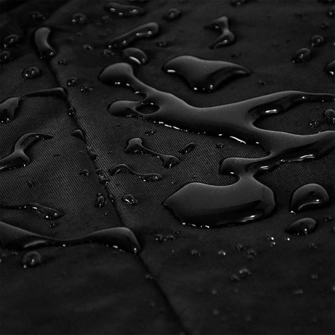 Close-up of water droplets on 210D Oxford cloth, highlighting waterproof feature of Beige 3 Seater Patio Swing Canopy Replacement Top Cover.