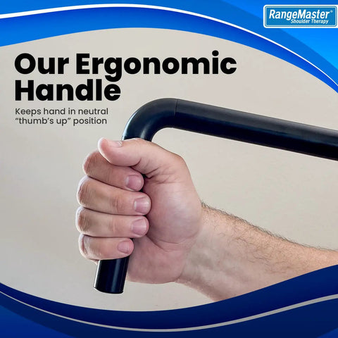 Shoulder Wand Therapy Stretch Tool For Rotator Cuff Mobility Collapsible Stretch Bar For Home Rehab Physical Therapy Aid grip detail
