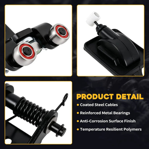 Honda Odyssey Sliding Door Roller Kit With Metal Bearing And Cable Left Driver Side Power Sliding Door Hinge Replacement details