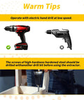 Instruction for using 33 Piece Screw Extractor And Bolt Remover Kit With HSS Drill Bits Magnetic Extension Bit Holder