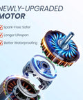 Electric blue fuel transfer pump; portable with auto-stop sensor for gasoline, diesel, kerosene.