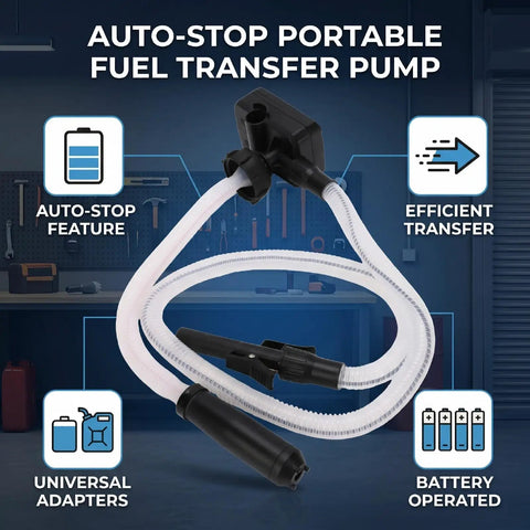 Aolidsive Cordless Auto Stop Fuel Transfer Pump Battery Powered Siphon For Gas And Kerosene Quick 3.2 Gallons Per Minute Portable Handheld Tank To Tank Transfer Tool For RV Yard Maintenance