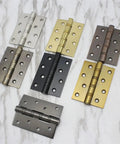 2 Pack Multicolor Stainless Steel Flat Door Hinges For Wood Doors No Brainer Heavy Duty Butt Hinges With Silent Operation