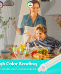 GX24Q 4 Pin LED PL Bulbs 12W Daylight 6000K 26W CFL Equivalent Ballast Bypass displayed with family cooking in kitchen