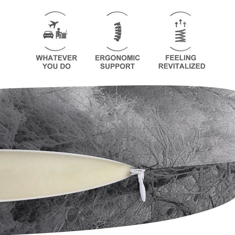 U Shaped Travel Neck Pillow For Airplanes Trains And Cars Comfortable Head And Neck Support Ergonomic Design detail view
