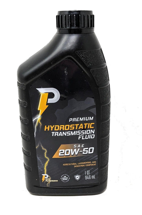 Top Shelf SAE 20W-50 Hydrostatic Transmission Fluid 5 Quart All Season Formula for Lawnmowers, 1 Quart Bottle