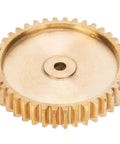Brass Spur Gear With 40 Tooth For Servo 25 Tooth Spline Mod 0.8 Industrial Robot Part 4305 0025 0040 top view