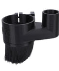 Black plastic 65mm CNC Dust Shoe For Engraving Machines, Effortless Dust Capture With 1.5KW Spindle, Easy Install