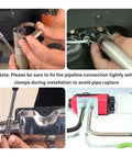 Installation of 59 Inch And 47 Inch Diesel Heater Exhaust Pipe With 1 Inch Inner Diameter Stainless Steel Flexible Tubing