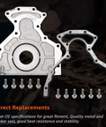 Beefed-Up Rear Main Seal Cover And Gasket Bolts Kit For GM LS V8 Engines 4.8L 5.3L 5.7L 6.0L 6.2L 1997 To 2013 Replace 12639250 12633579 635-518 Fits Chevy GMC And Cadillac, cast aluminum cover, gasket, bolts