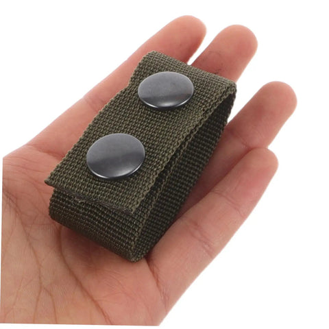 Six Pack Nylon Tactical Belt Buckles With Quick Release Adjustable Clips for outdoor gear, comfortable design in hand.