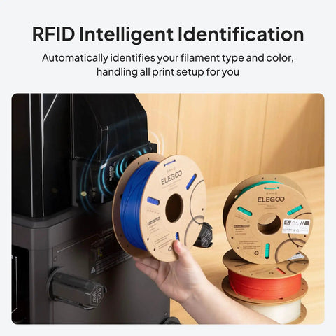 Top Shelf Rfid Enabled Pla 3D Printer Filament In Deep Black One Kilogram Spool For Hella Smooth Desktop Crafting With No Sweat Calibration And Dope Print Results