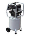 Heavy Hitter 2.0 HP Oil Free Air Compressor With 10 Gallon Steel Tank and Rolling Wheels, front view showing motor and tank.